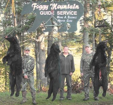 trophy black bear hunt at Foggy Mountain Guide Service